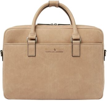 Castelijn & Beerens Carisma Laptopbag 15.6" beige - H 30 x B 40 x D 11 cm