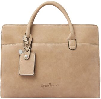 Castelijn & Beerens Carisma Laptopbag 15.6" beige - H 30 x B 41 x D 12 cm