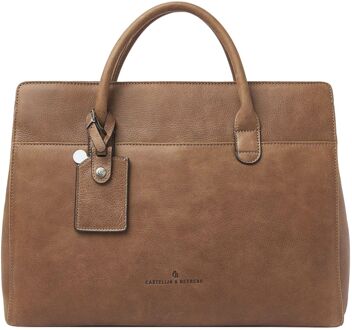 Castelijn & Beerens Carisma Laptopbag 15.6" cognac - H 30 x B 41 x D 12 cm