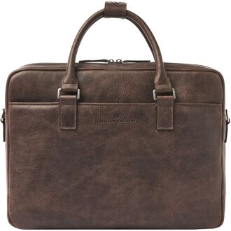 Castelijn & Beerens Carisma Laptopbag 15.6" mocca schoudertas heren Bruin - H 30 x B 40 x D 11 cm