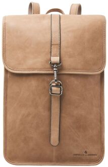 Castelijn & Beerens Carisma Laptoprugzak 15.6" RFID beige - H 41 x B 29 x D 8 cm