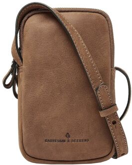 Castelijn & Beerens Carisma Phone Crossbody cognac damestas - H 19 x B 11.5 x D 4 cm