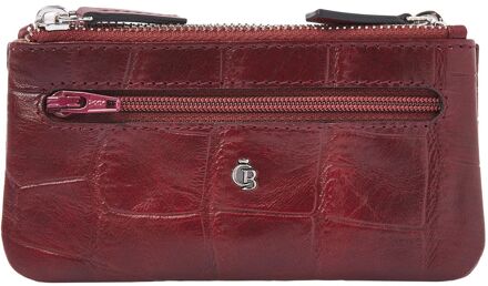 Castelijn & Beerens Croco Sleuteletui - met RFID bescherming - rood - H 8 x B 14 x D 2 cm