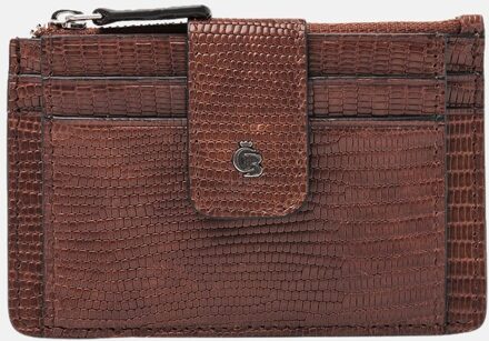 Castelijn & Beerens Donna Mini pasjeshouder van leer Hazelnootbruin - 1 maat