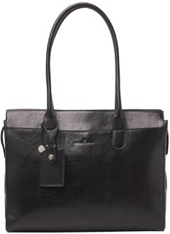 Castelijn & Beerens Gaucho Ellen Laptop Shoulderbag 15.6'' zwart - H 31 x B 40 x D 11 cm