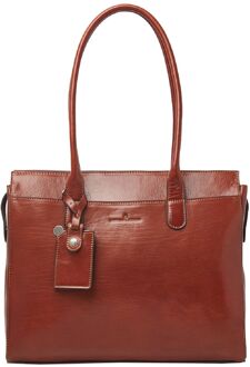 Castelijn & Beerens Gaucho Ellen laptoptas 15.6 inch cognac