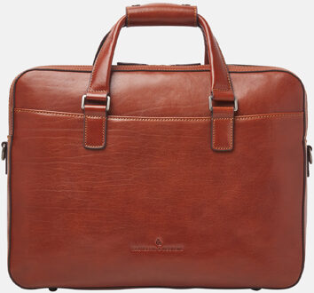 Castelijn & Beerens Gaucho Paul laptoptas 15.6 inch cognac Bruin