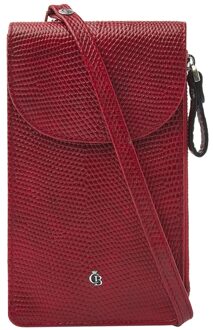 Castelijn & Beerens Giftbox Crossbody Phone Bag rood - H 18 x B 10.5 x D 3.5