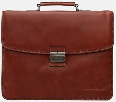"Castelijn & Beerens Laptoptas 15,6"" Clipsluiting Verona" Bruin