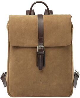Castelijn & Beerens Nubuck rugzak 15 inch taupe - No Size