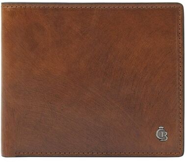 Castelijn & Beerens Rien Billfold 8 RFID natural heren portemonnee Cognac - H 9 x B 10.5 x D 2.5 cm