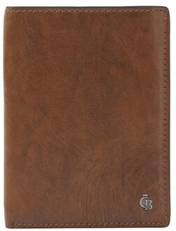 Castelijn & Beerens Rien Billfold portefeuille RFID natural Dames portemonnee Cognac - H 12 x B 9 x D 2.5