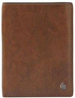 Castelijn & Beerens Rien Billfold portefeuille RFID natural heren portemonnee Cognac - H 12 x B 9 x D 2.5 cm