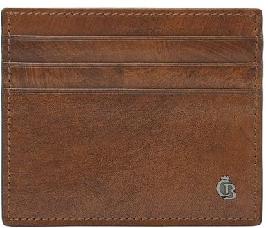 Castelijn & Beerens Rien Creditcard Etui RFID natural heren portemonnee Cognac - H 8 x B 9.5 x D 0.5 cm
