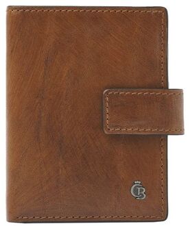 Castelijn & Beerens Rien RFID Mini Wallet 10cc natural dames portemonnee Cognac - H 10 x B 8 x D 2 cm