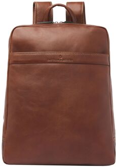 Castelijn & Beerens Specials Laptop Backpack 15.6" light brown Bruin - H 41 x B 34 x D 12 cm