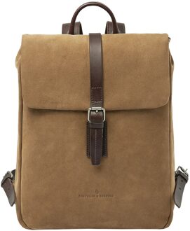 Castelijn & Beerens Veneto Nubuck Laptop Backpack 15,6" taupe - H 39 x B 32 x D 10