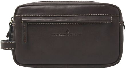 Castelijn & Beerens Verona Toilettas mocca Bruin - H 15 x B 25 x D 12 cm