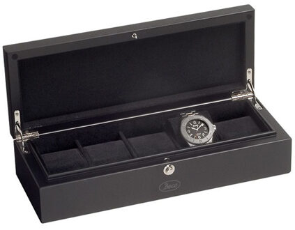 Castle Matt Black Horlogekist voor 5 Horloges