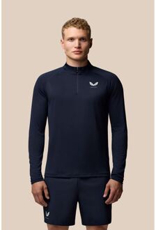 Castore Adapt Training 1/4 Zip Top Polyester Heren Blauw Actieve Kleding T-Shirts Navy - S