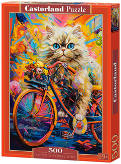 Castorland Kitten's Floral Ride Puzzel (500 stukjes)