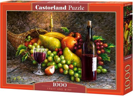 Castorland legpuzzel fruit en wijn karton 1000 stukjes