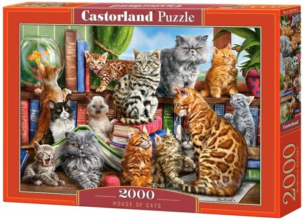 Castorland legpuzzel House of Cats 2000 stukjes