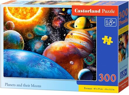 Castorland legpuzzel Planets and their moons 300 stukjes