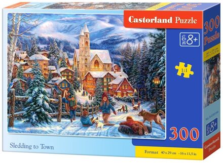 Castorland Legpuzzel Sledding In Town 300 Stukjes