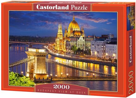 Castorland puzzel Budapest view at dusk - 2000 stukjes