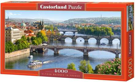 Castorland puzzel Vltava Bridges in Prague - 4000 stukjes
