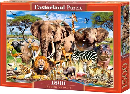 Castorland Savanna Animals Puzzel (1500 stukjes)