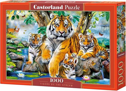 Castorland Tigers by the Stream Puzzel (1000 stukjes)