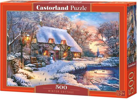 Castorland Winter Cottage Puzzel (500 stukjes)