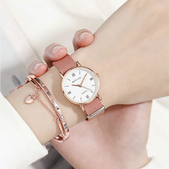 Casual Boys Girls Child Watch Pattern Students Fabric Nylon Strap High Quality Children Quartz Wristwatch Hot Kids Clock