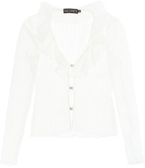 Casual Button-Up Overhemd Siedrés , White , Dames - M,S,Xs