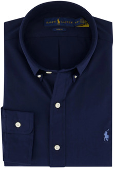 Casual Donkerblauw Polo Shirt Ralph Lauren , Blue , Heren - M