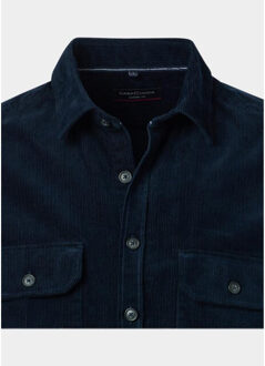 Casual hemd korte mouw kent casual fit 454482600/100 Blauw - L