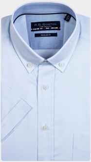 Casual hemd korte mouw korte mouw shirt regular fit 316670/61 Blauw - L