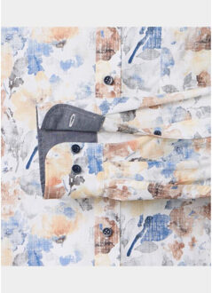 Casual hemd lange mouw kent casual fit 126130340/100 - maat L Blauw