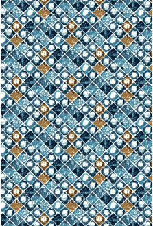 Casual hemd lange mouw regular fit 100% cotton 527670/610 - maat M Blauw