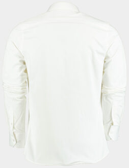 Casual hemd lange mouw slim fit napoli/off-white - maat XXL Beige