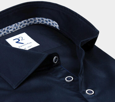 Casual hemd lange mouw widespread nos.twill.003/000010 Blauw - 38 (S)