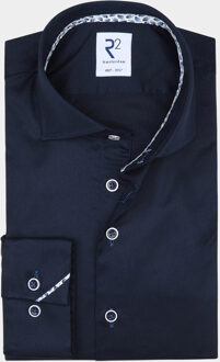 Casual hemd lange mouw widespread nos.twill.003/000010 Blauw - 43 (XL)