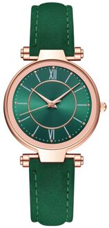 Casual Horloges Vrouwen Mannen Klassieke Quartz Rvs Polshorloge Armband Horloges Zwart Wit Dial Case groen