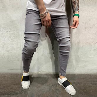 Casual Jeans Mannen Effen Kleur Rechte Classic Denim Broek Stretch Ripped Broek Streetwear Heren Denim Jeans Джинсы Для Мужчин Xl