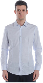 Casual Katoenen Overhemd voor Mannen Daniele Alessandrini , White , Heren - S