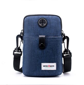 Casual Man Schoudertas Multifunctionele Canvas Mobiele Telefoon Taille Messenger Tassen Draagbare Reizen Sport Handtas Mannelijke Bolsa E474852