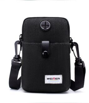 Casual Man Schoudertas Multifunctionele Canvas Mobiele Telefoon Taille Messenger Tassen Draagbare Reizen Sport Handtas Mannelijke Bolsa E474853