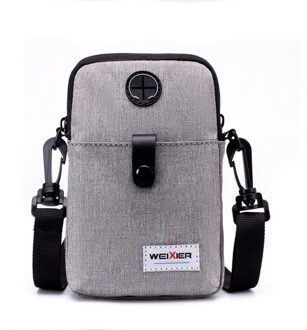 Casual Man Schoudertas Multifunctionele Canvas Mobiele Telefoon Taille Messenger Tassen Draagbare Reizen Sport Handtas Mannelijke Bolsa E474854